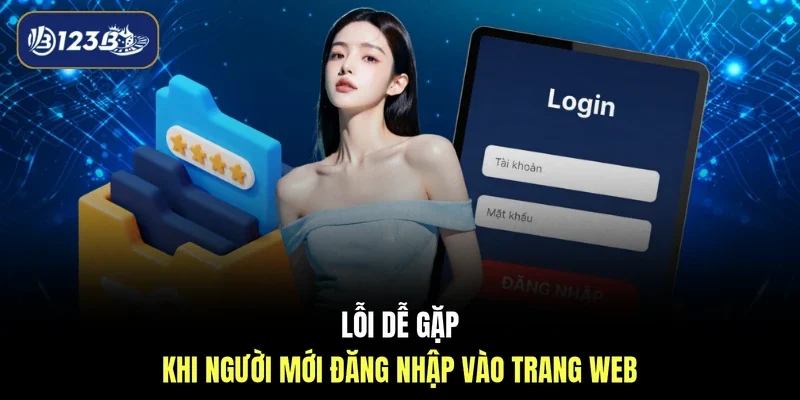 Lỗi dễ gặp khi người mới đăng nhập vào trang web