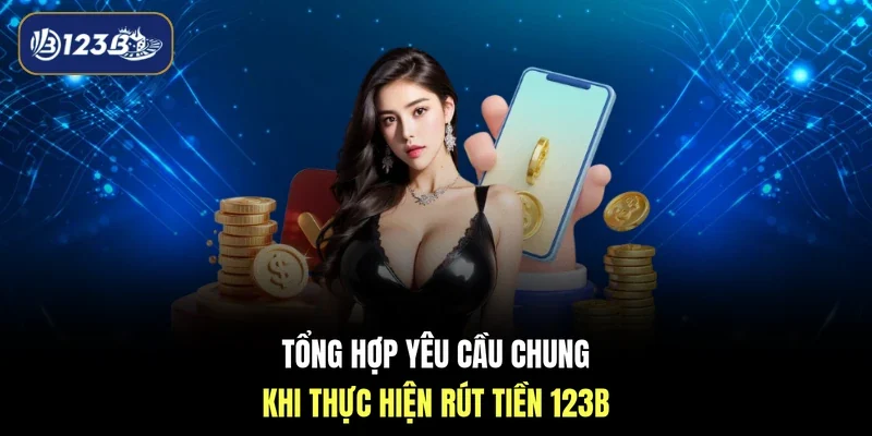 Tổng hợp yêu cầu chung khi thực hiện rút tiền 123B